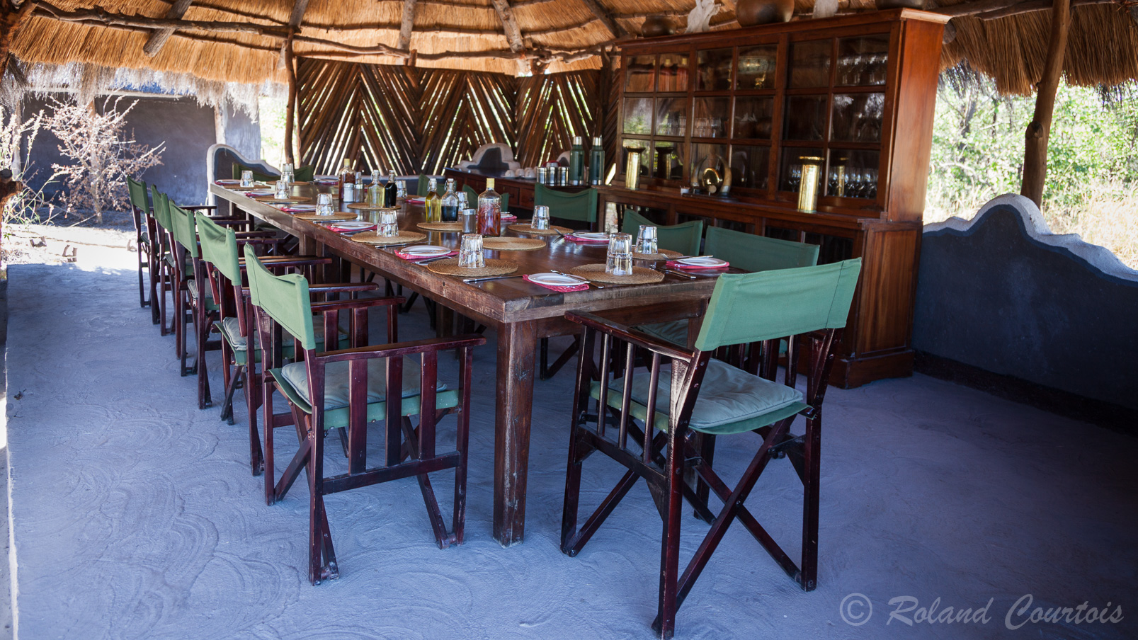 La salle à manger du Kalahari Camp.