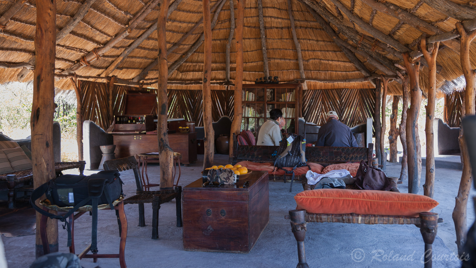 Le salon du Kalahari Camp.