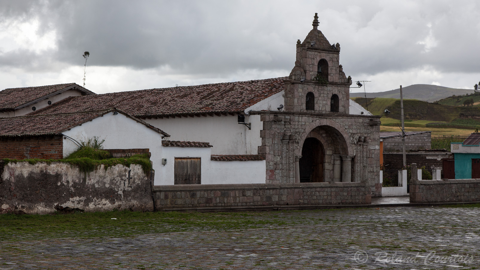 Arrêt en route, première église de l'Equateur