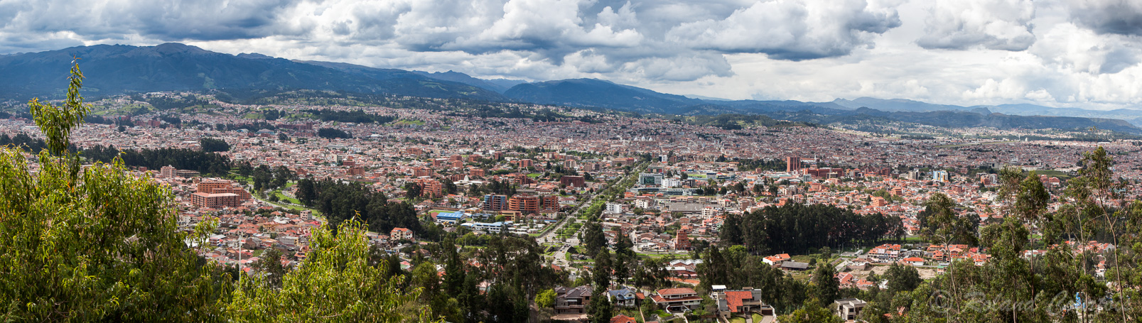 Vue sur la ville de Cuenca à partir du mirador Turi.