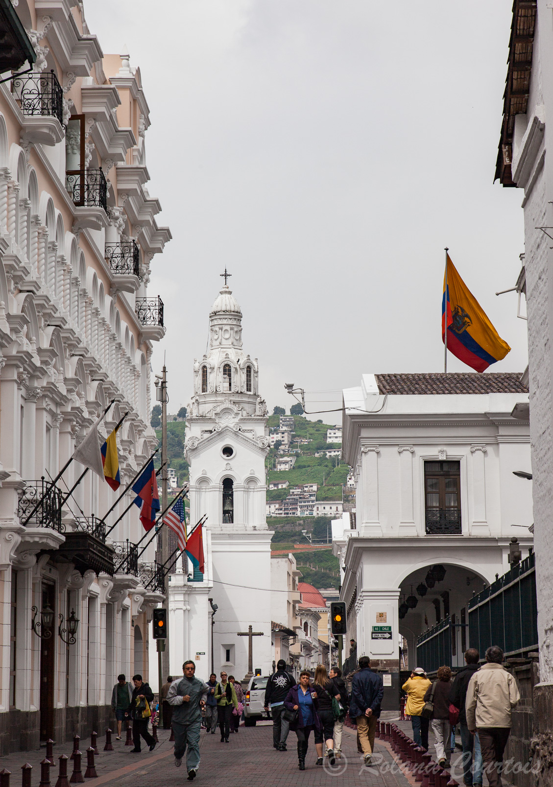 Voici le centre historique de Quito, classé patrimoine culturel de l'humanité.