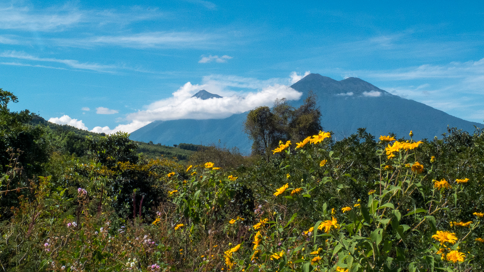 Volcans proches de Antigua.