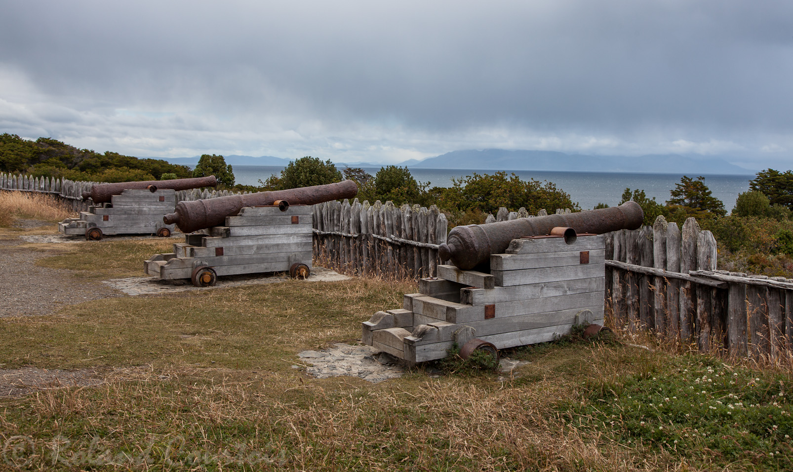 Le Fort Bulnes était bien équipé en canons.
