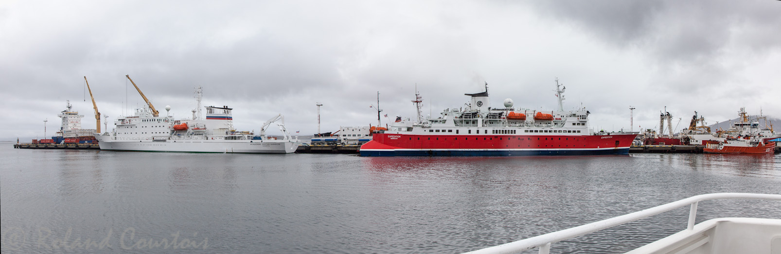 Le port d'Ushuaïa est la base de départ vers l'Antartique.