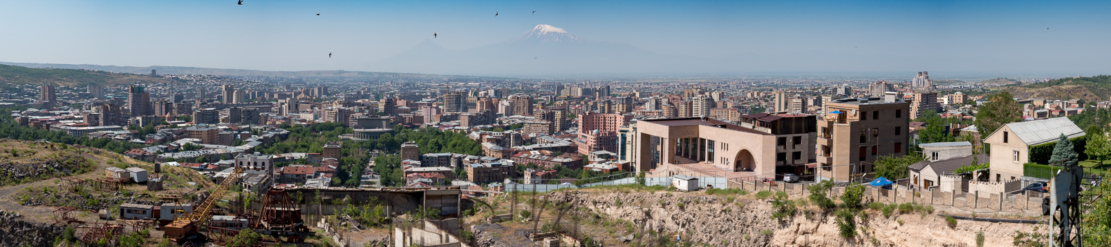 Vue sur la ville d'Erevan 1.200.000 habitants.