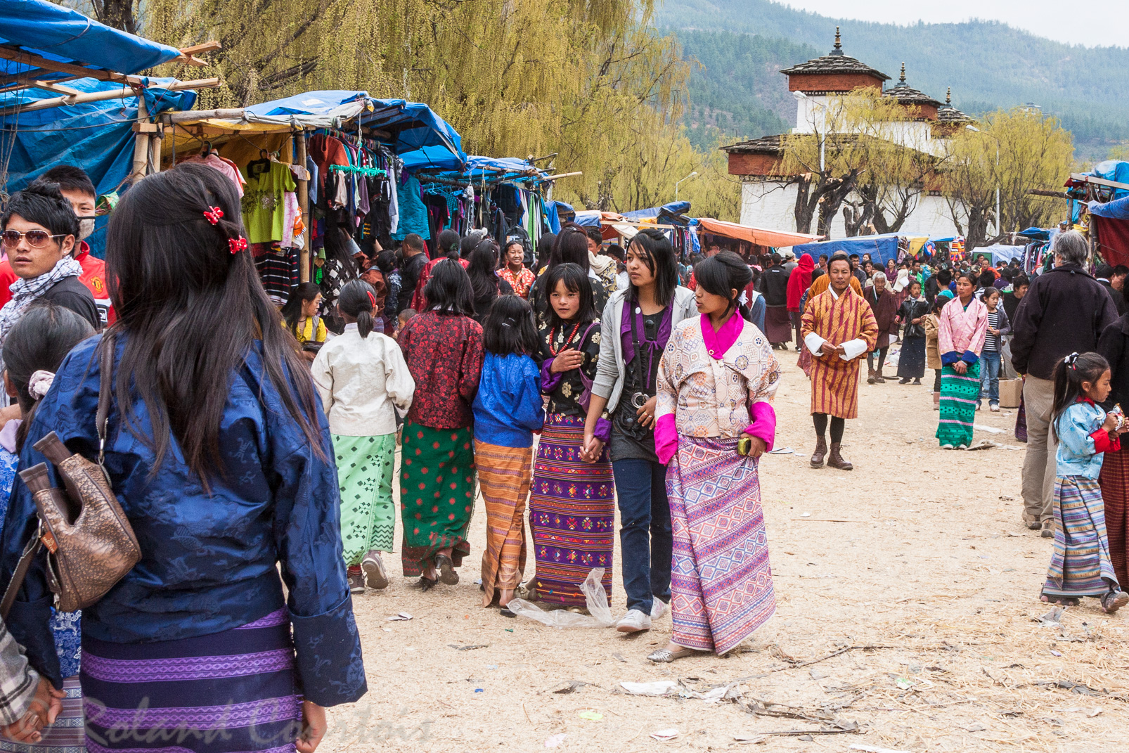 A l'occasion du festival de Paro, une visite au marché s'impose pour rencontrer la population bhoutanaise.