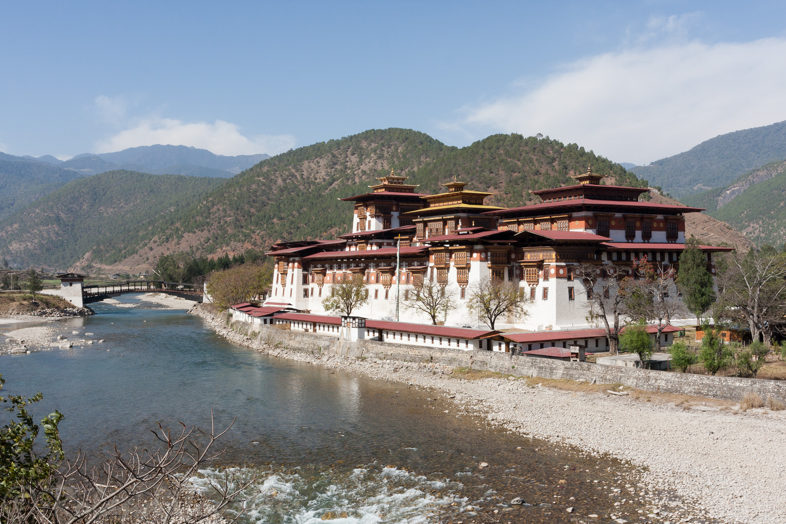Majestueux Dzong de Punakha.