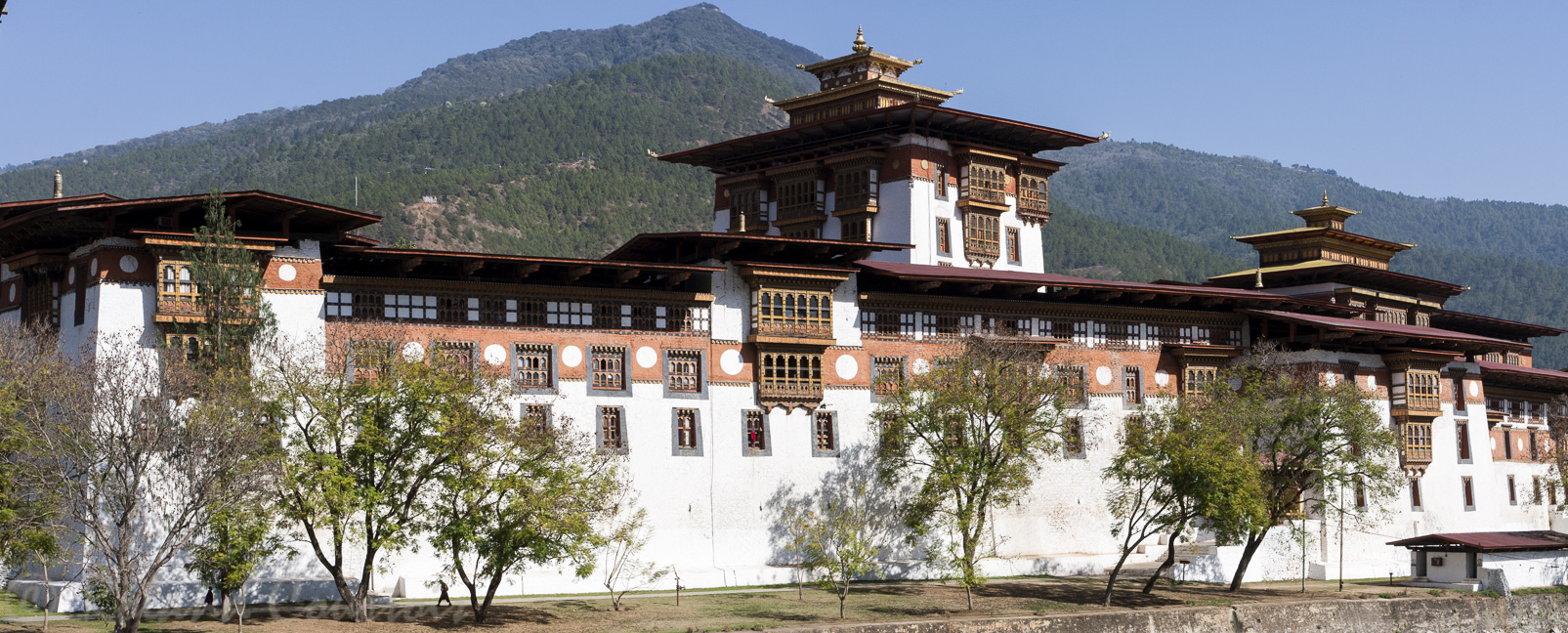 Dzong de Punakha. Ce Dzong fut construit par le Shabdrung, l’unificateur du Bhoutan en 1637.