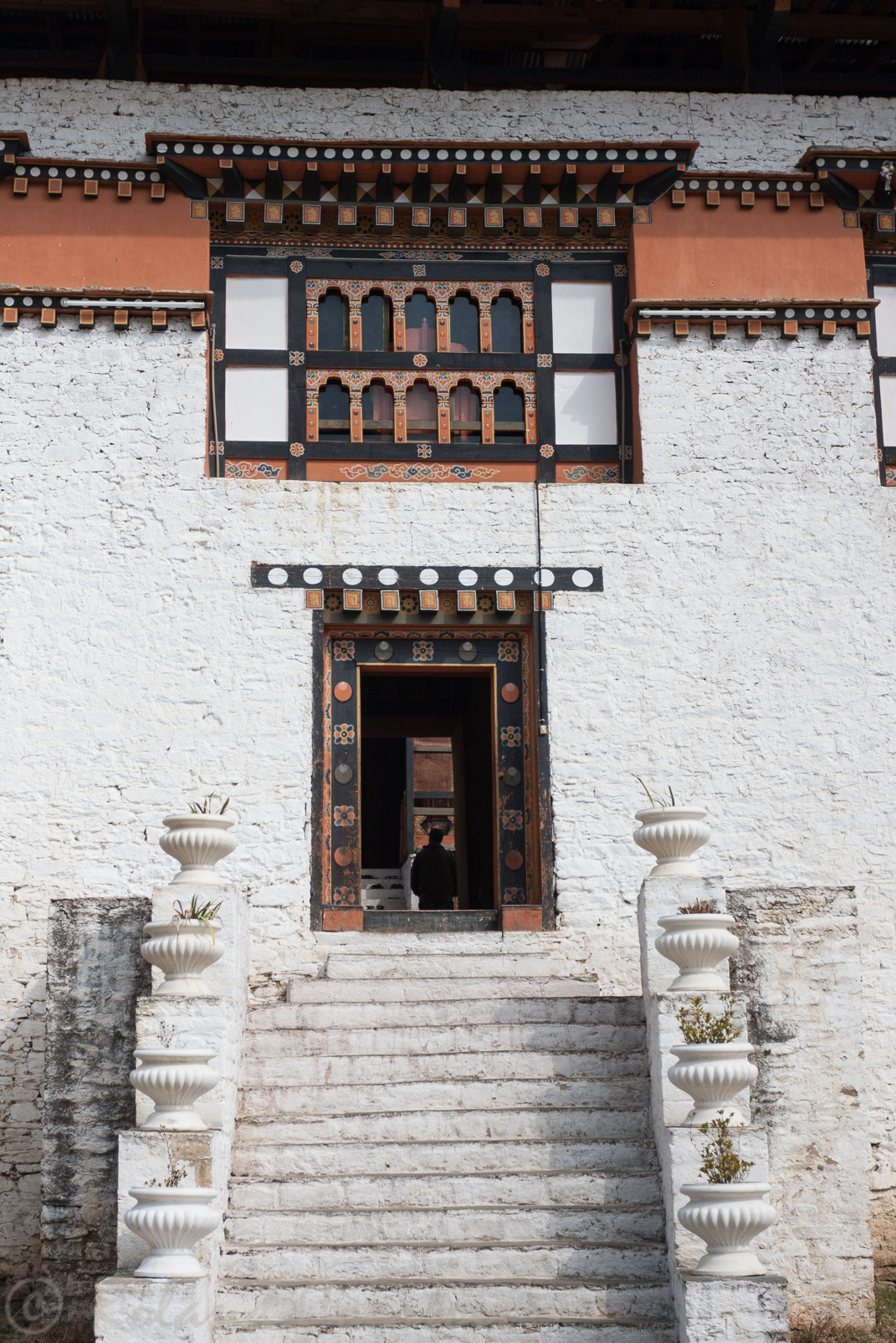 Dzong de Simtokha. L'entrée du monastère.