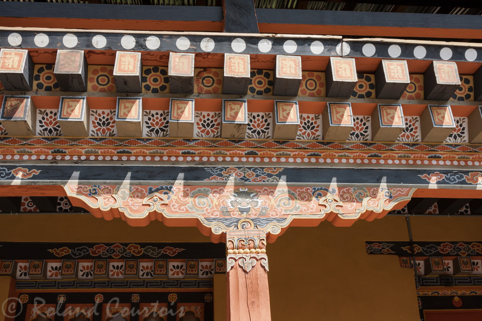 Dzong de Simtokha. Détail du dzong