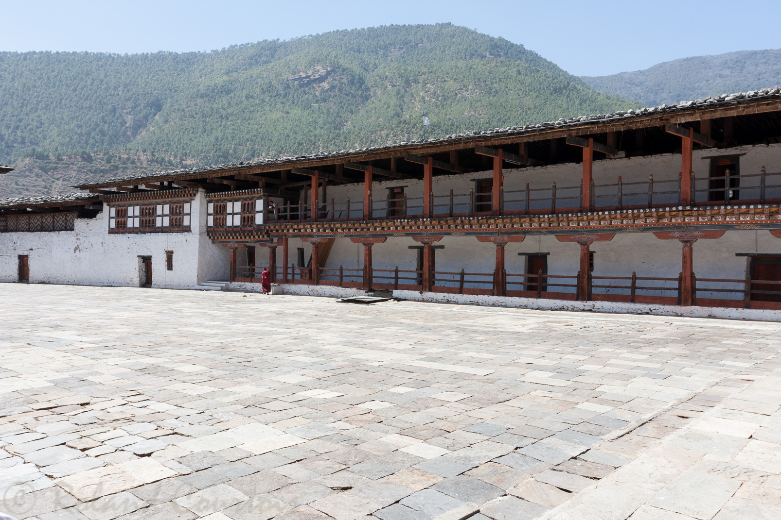 Dzong de Wangduephodrang. Malheureusement, il a complètement brulé en juin 2012 (15 mois après ces photos).