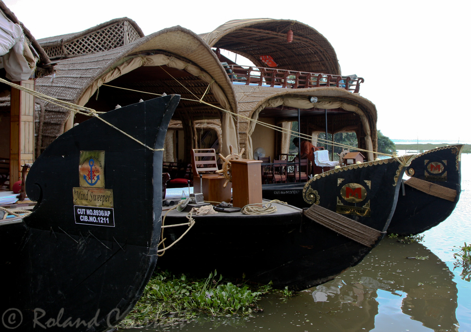 Backwaters: Notre armada de houseboats prète à lever l'ancre.