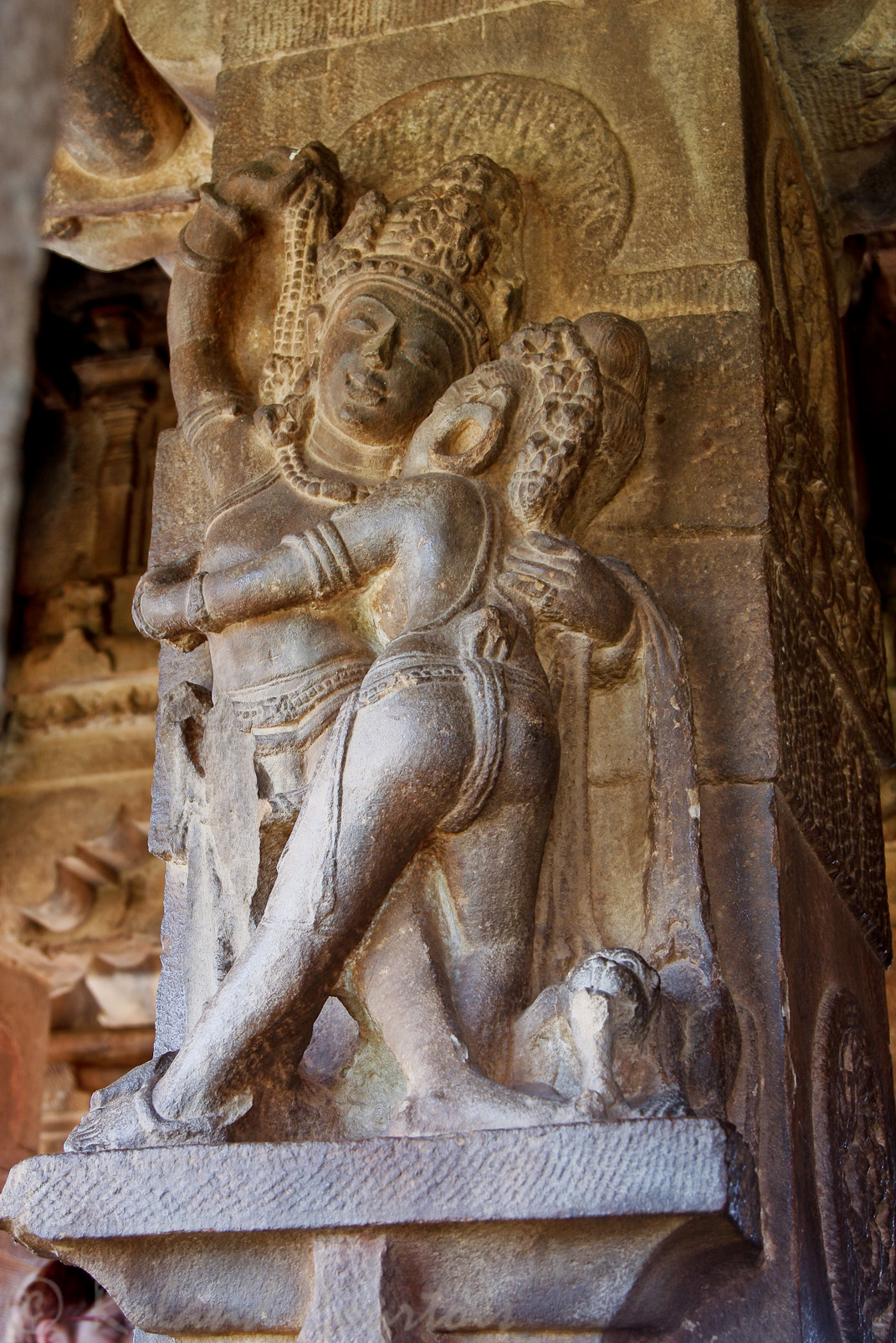 Temple de Durga: un couple symbolisant l'abondance et la fertilité.