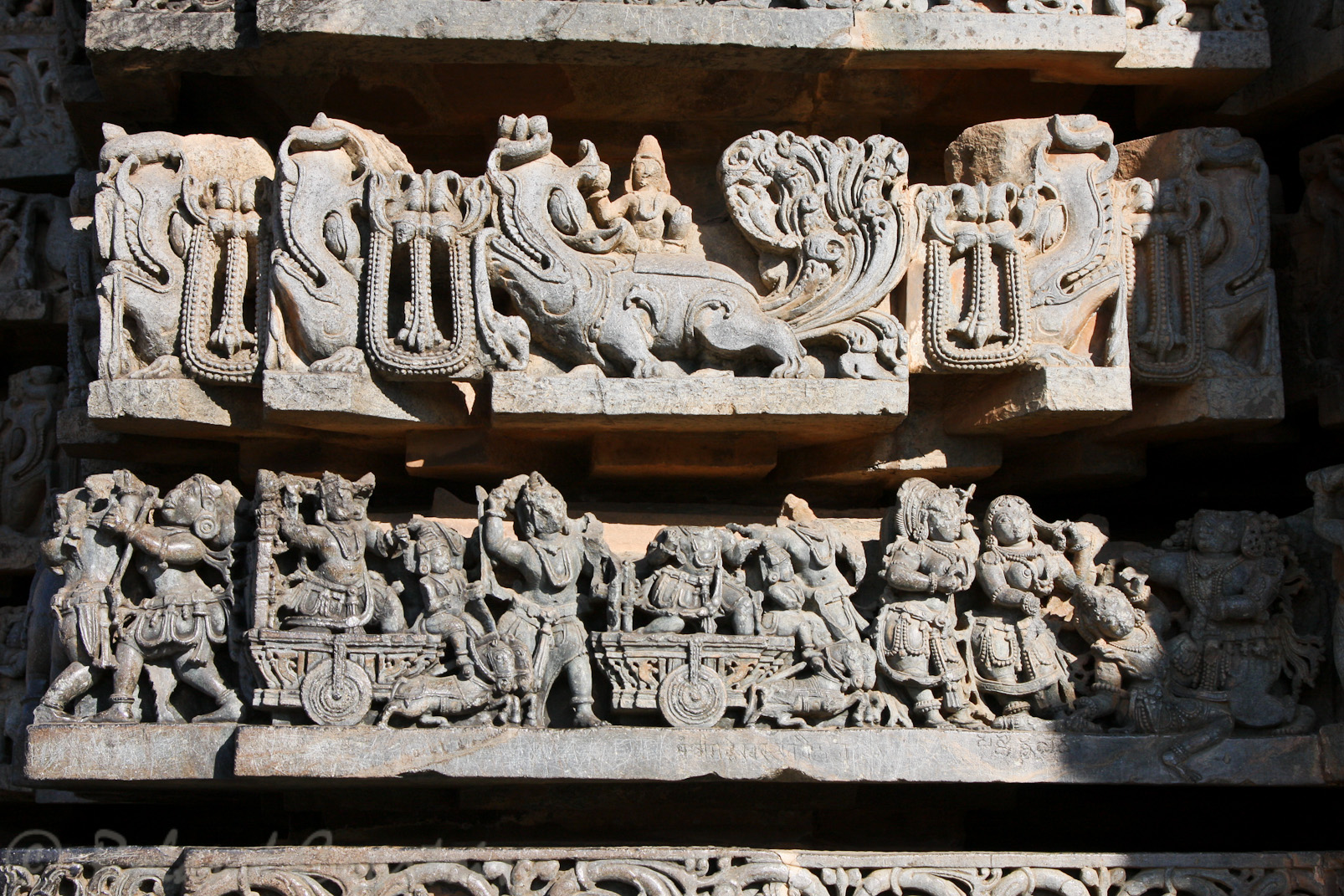 Halebid, temple de Hoysaleswara: Extrait du Mahabharata