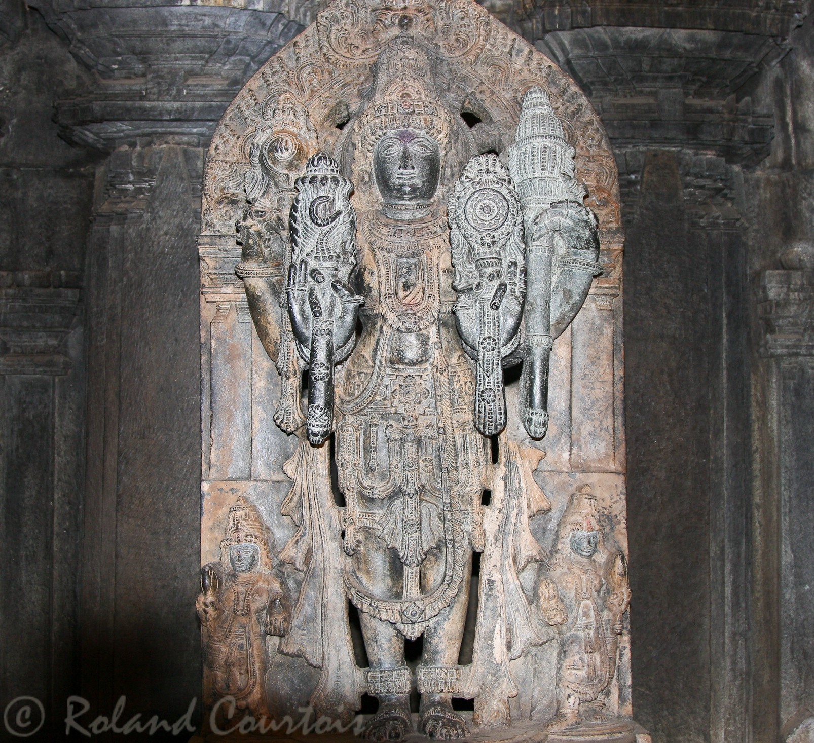 Temple de Somnathpur: Vishnou toujours flamboyant.