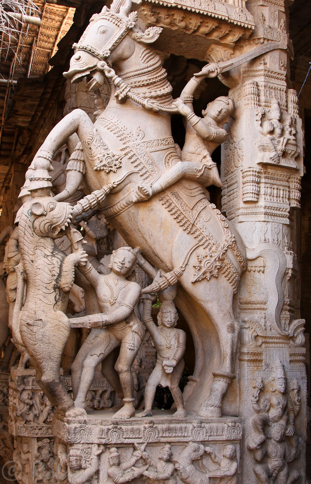 Temple de Srirangam: elles datent de l'époque de Vijayanagar.