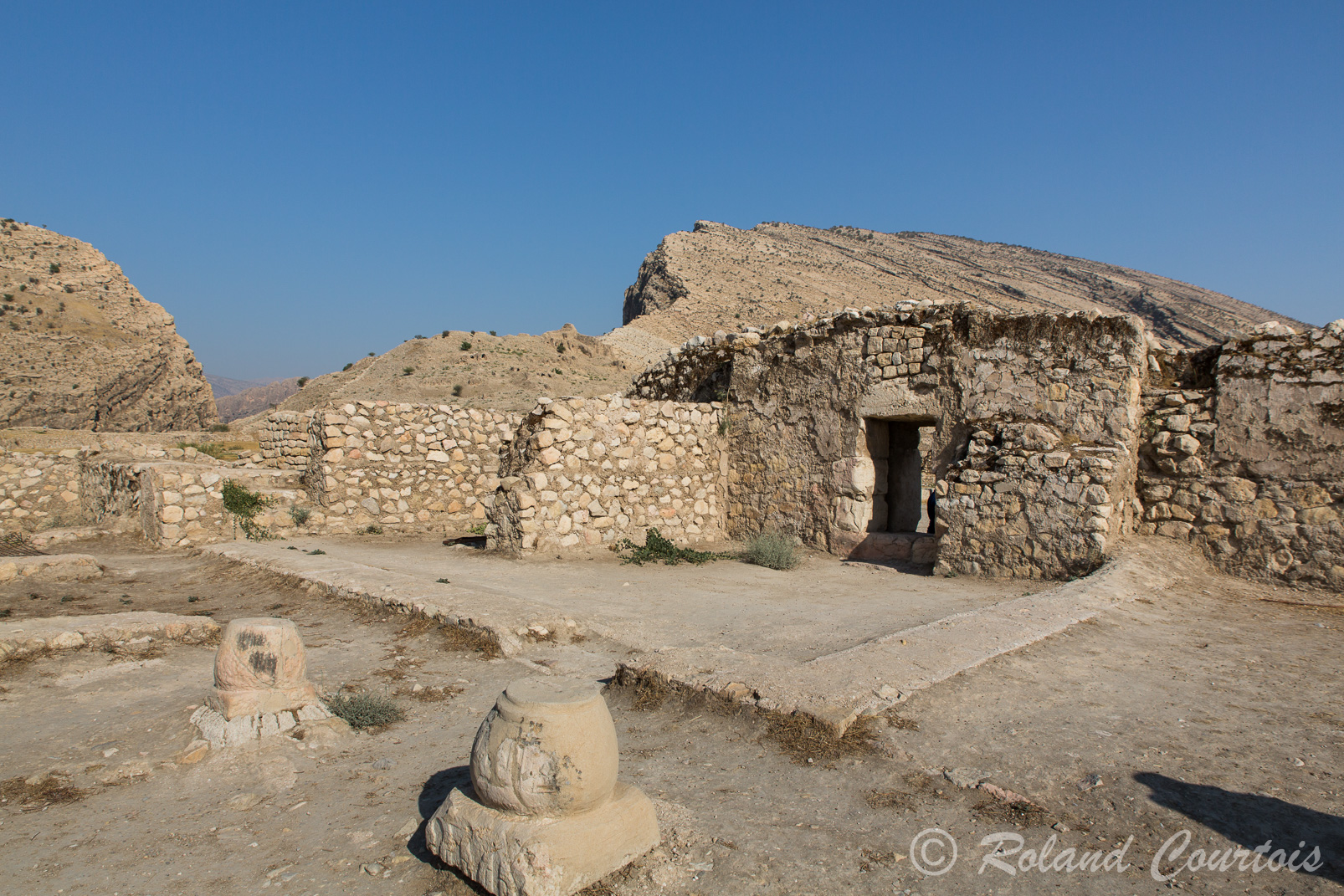 Vestiges de Bishâpur, capitale sassanide de Shâpur Ier.