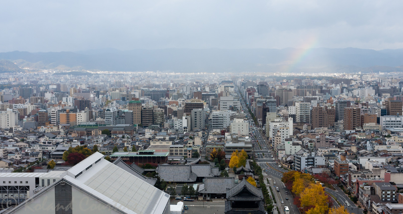 Vue de Kyoto du haut de la Tour.