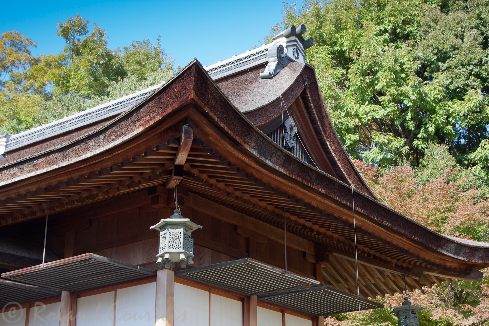 Sur les hauteurs de Kyoto, cette villa a été construite par un célèbre acteur de cinéma, Ohkohshi Denjiro.