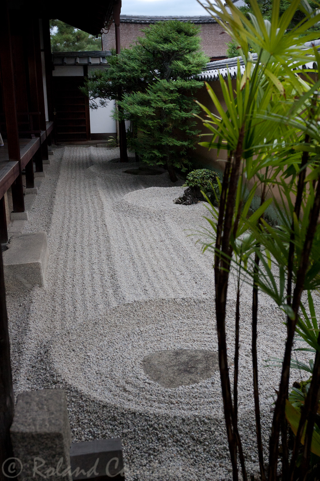 Temple Daitoku-ji. Jardin zen Ryogen-in.