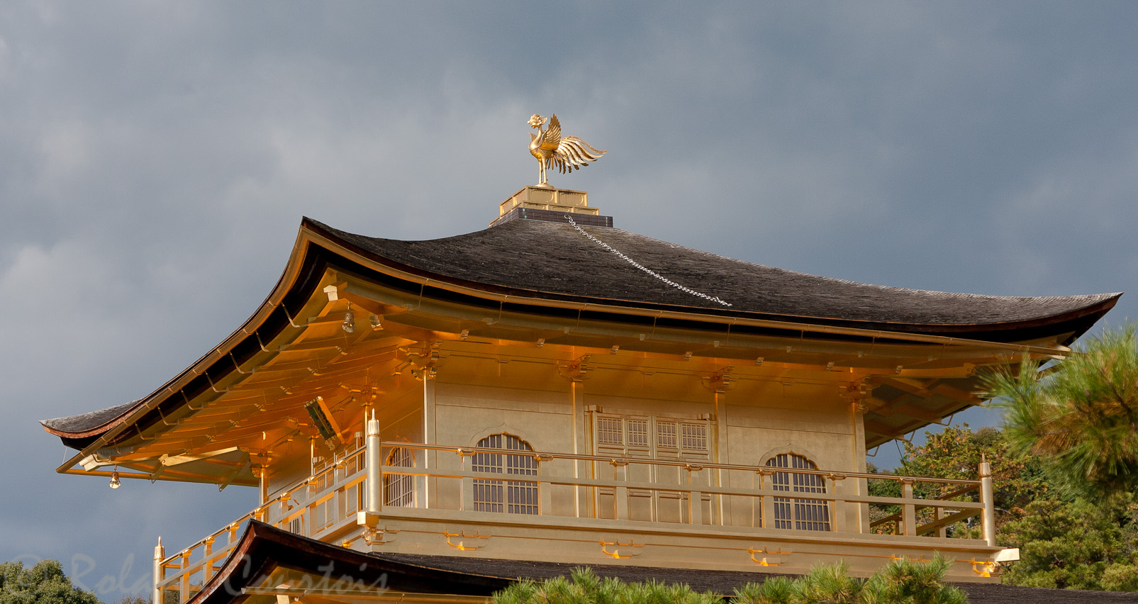 Kinkaku-ji, Pavillon d'or, détail.