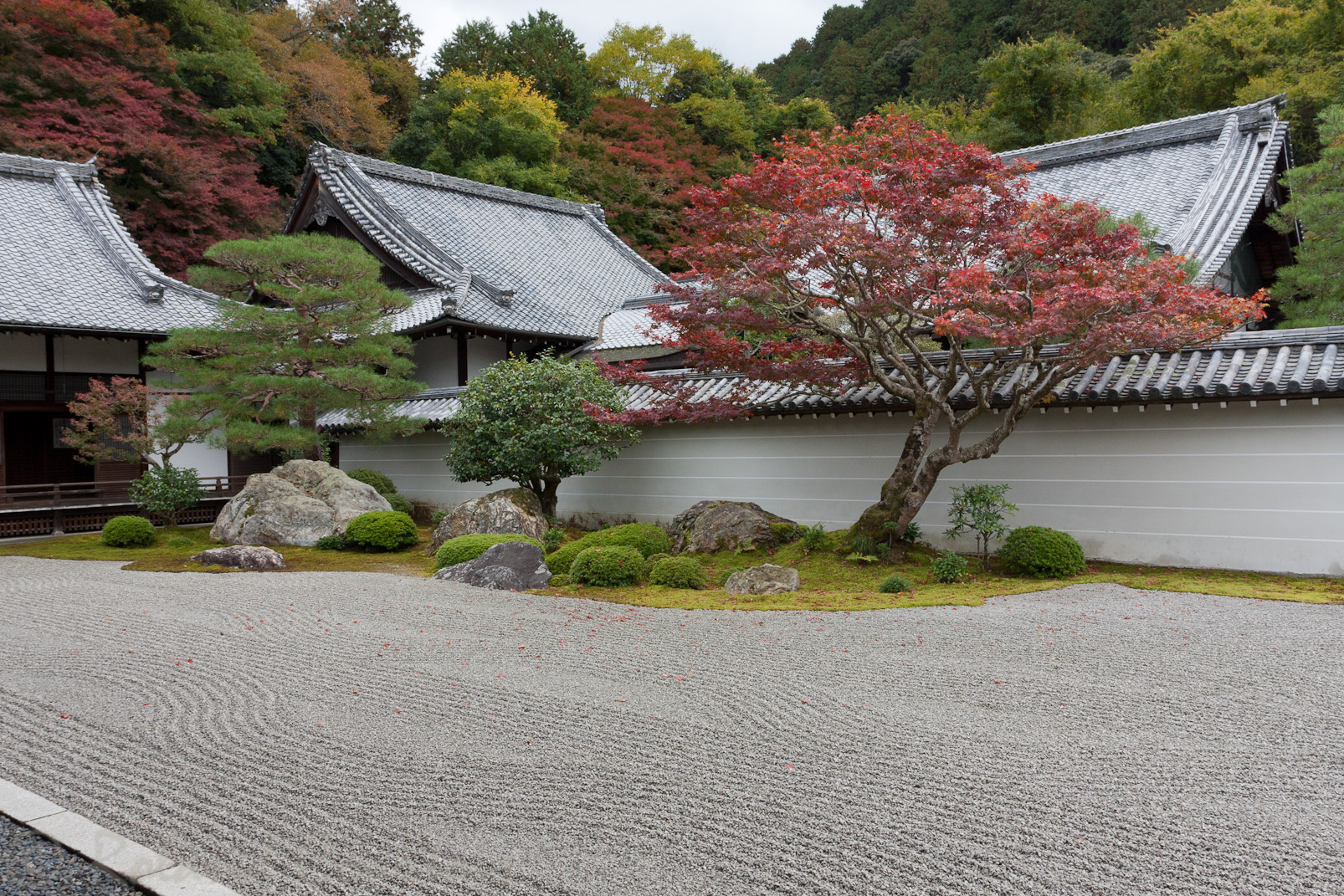 Temple Nanzen-ji, jardin zen aménagé au début du 14ème siècle.