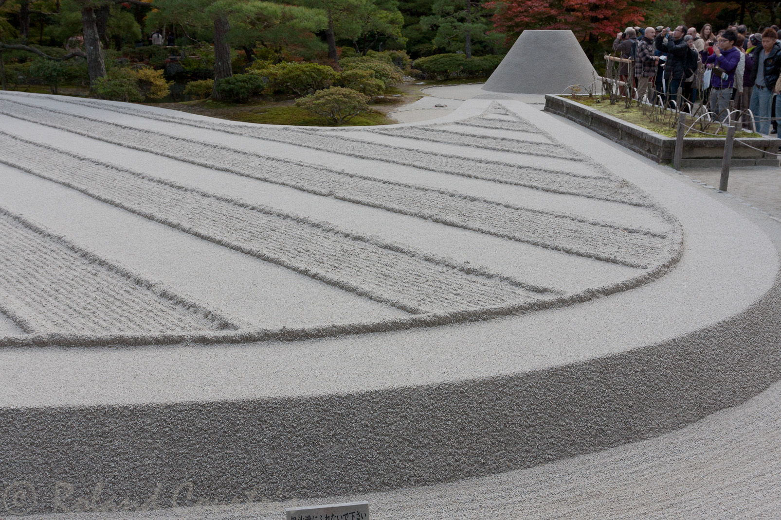 Ginkaku-ji, Pavillon d'argent, jardin zen.