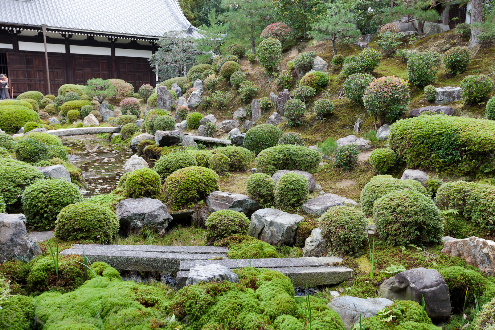 Temple Tofuku-ji, jardin zen dessiné par Shigemori Mire en 1938.