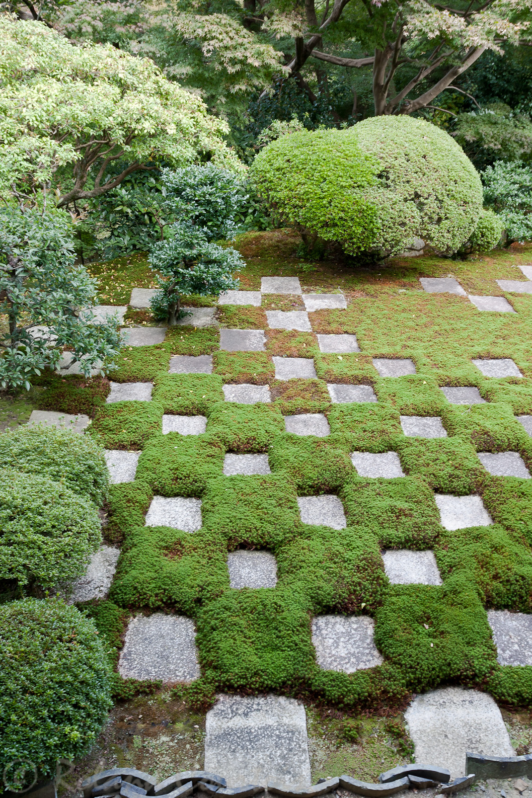 Temple Tofuku-ji, jardin zen dessiné par Shigemori Mire en 1938.