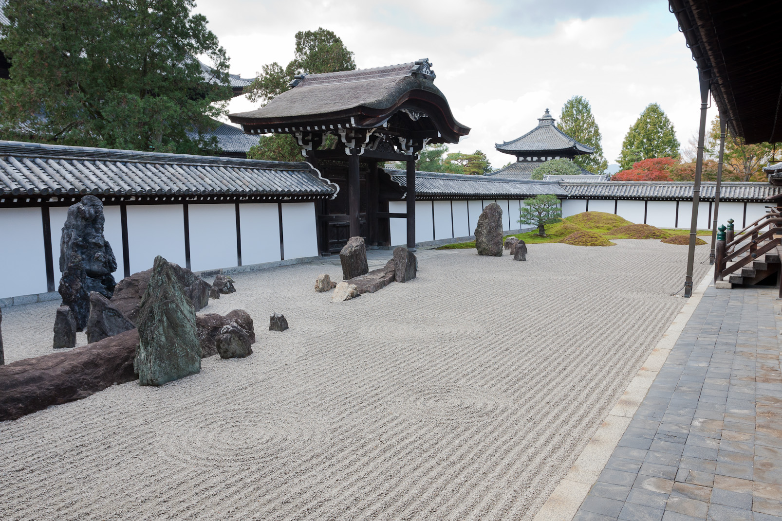 Temple Tofuku-ji, jardin zen dessiné par Shigemori Mire en 1938.