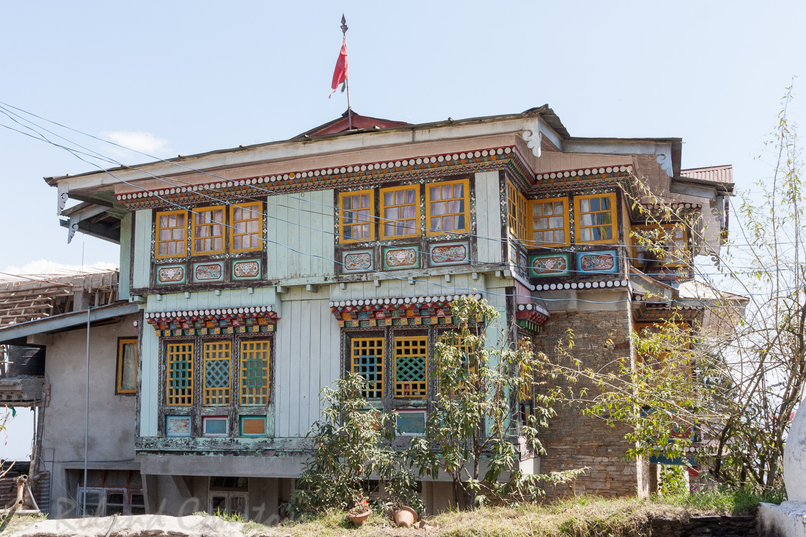 Une ancienne maison de  style bhoutanais