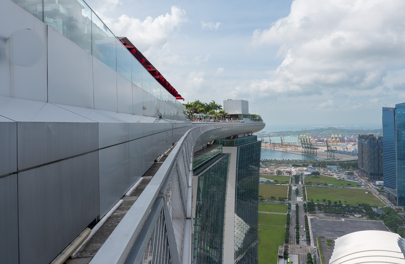 Au 50ème étage du Marina Bay Sands.