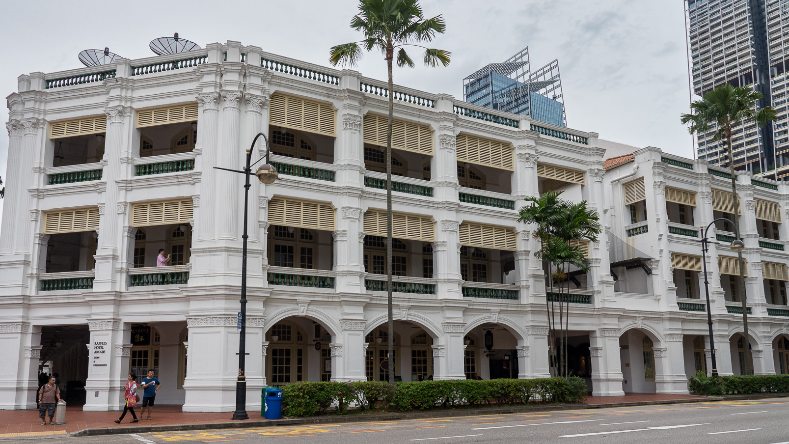 Raffles Hotel, le plus ancien hôtel de Singapour.