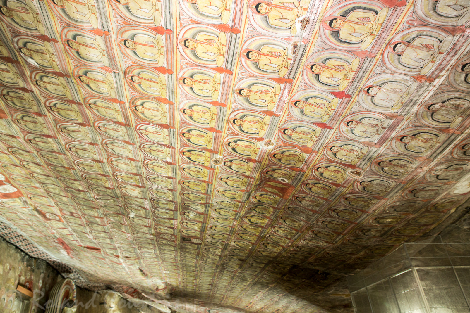 Grottes de Dambulla. La décoration date du XVIIIème siècle.