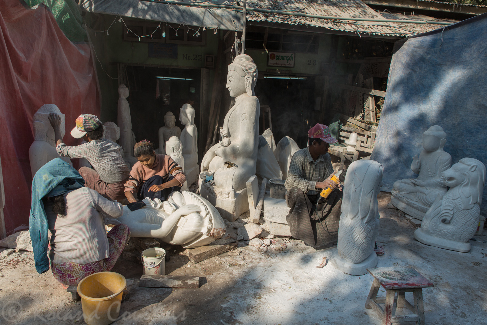 Atelier de sculptures de marbre