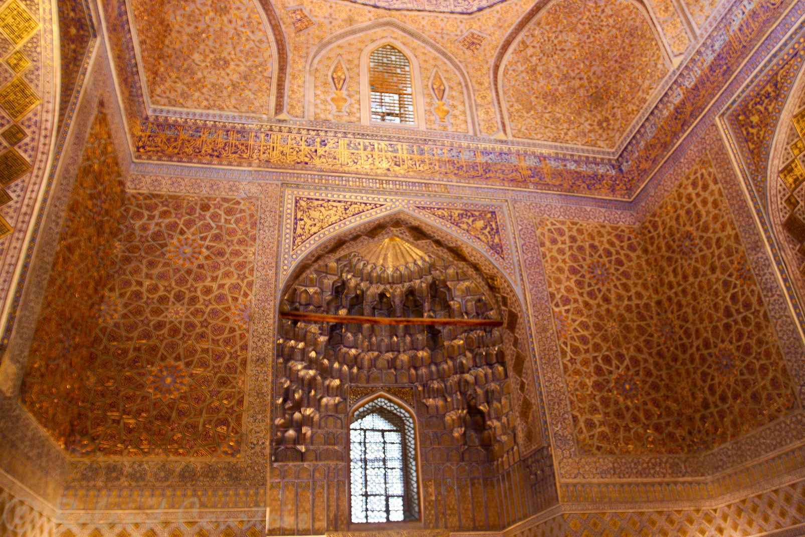 Le Gour Emir, mausolée de Tamerlan et de sa famille. Vue de l'intérieur.