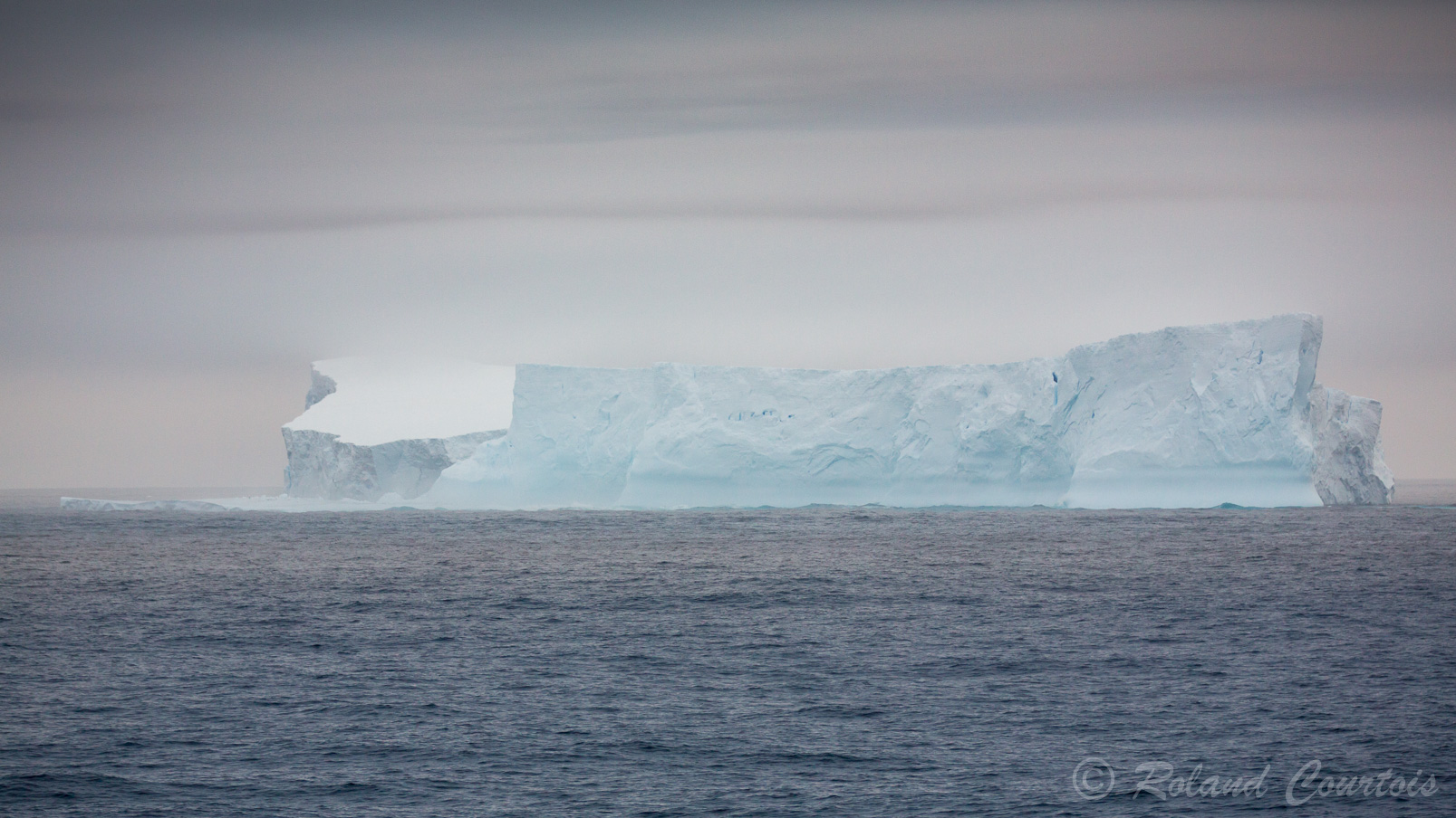 Ces icebergs sont entrainés vers le Nord par les courants depuis la péninsule Antarctique.