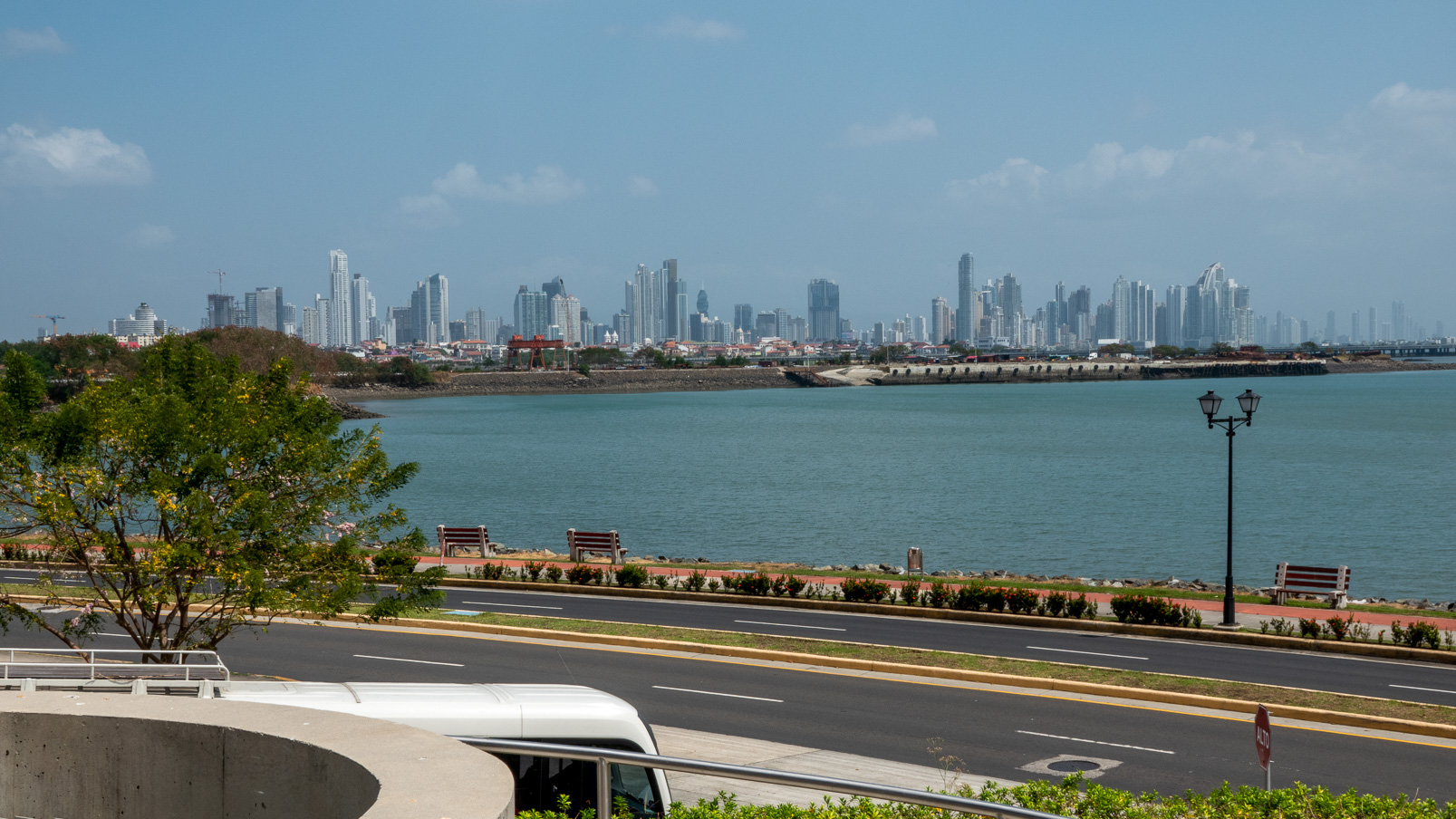 La ville moderne de Panama City...