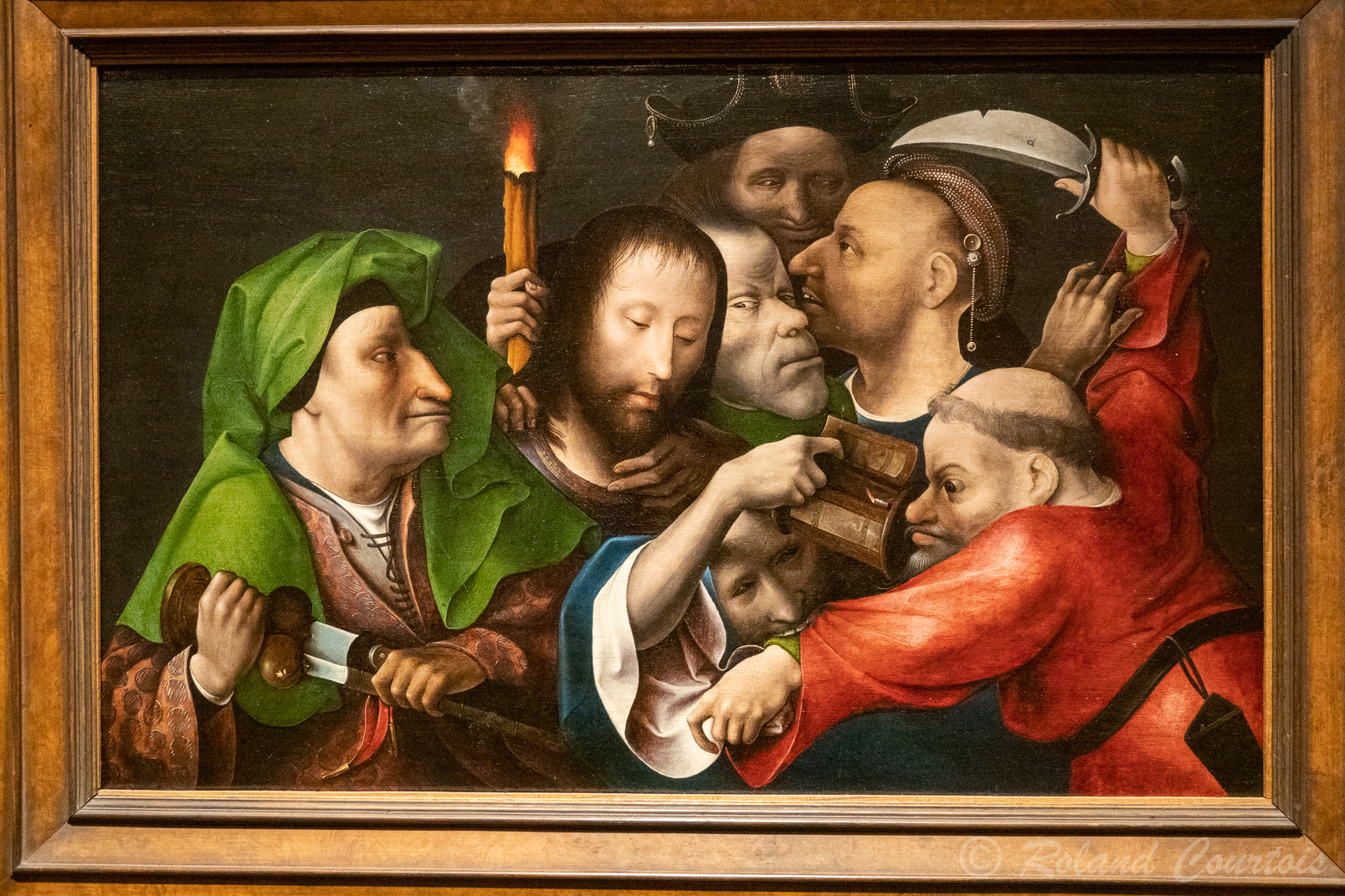 Atelier de Jérome Bosch - L'arrestation du Christ. (1515)
