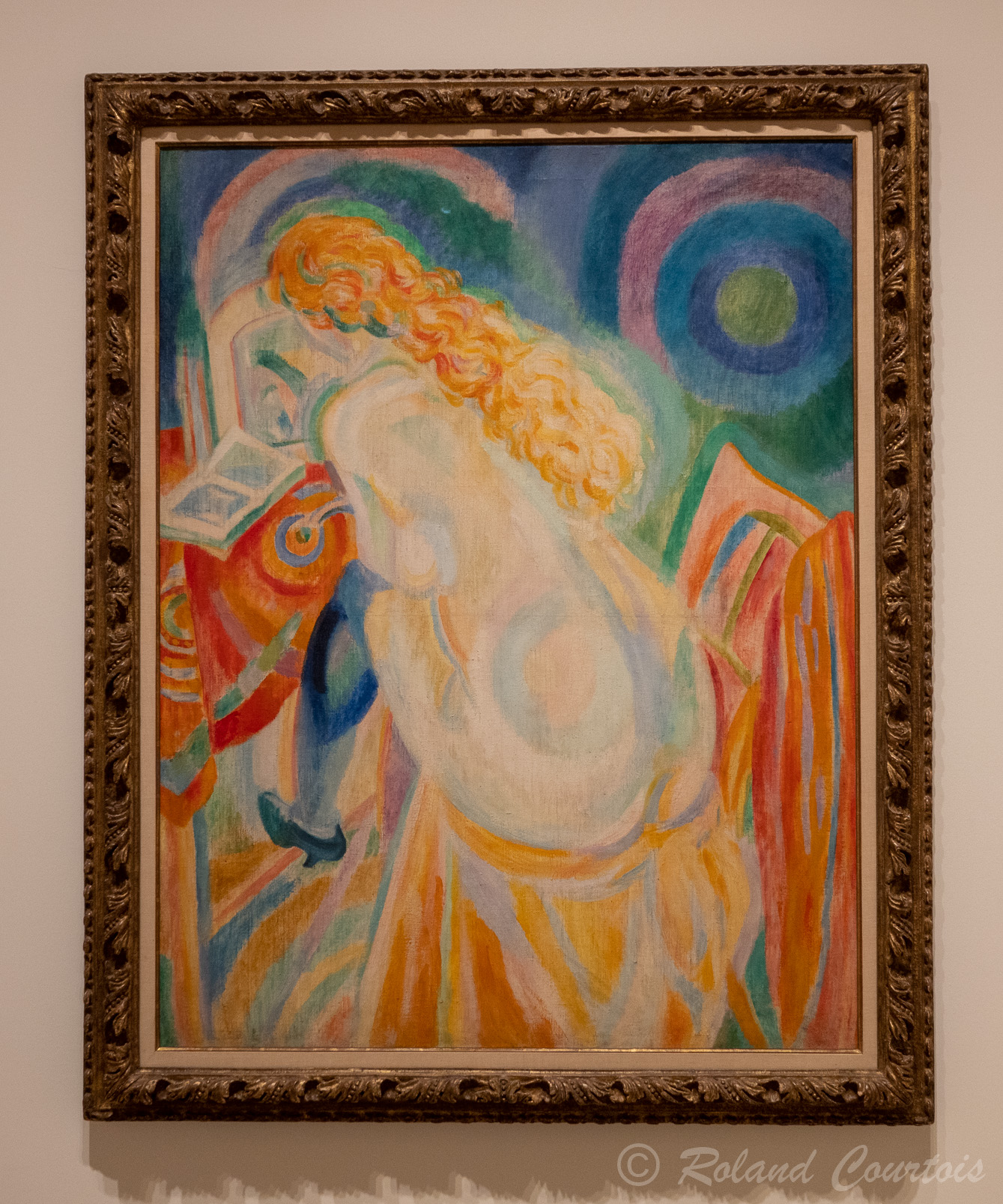 Robert Delaunay - Femme nue lisant (1915).