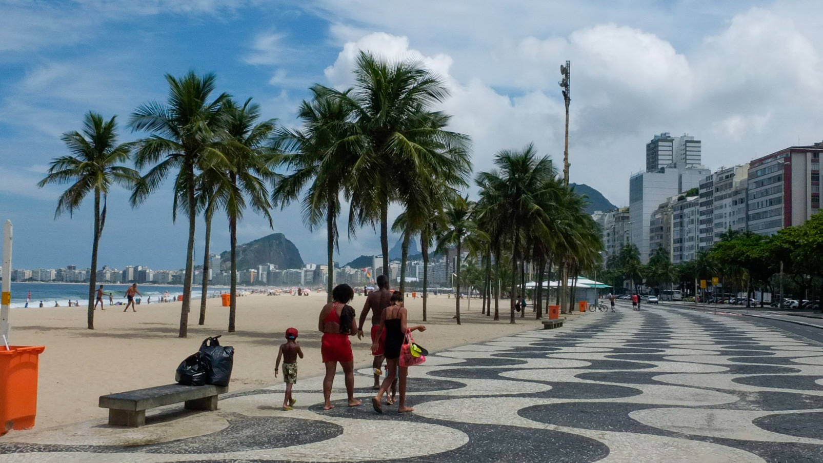 La plage de Copacabana.