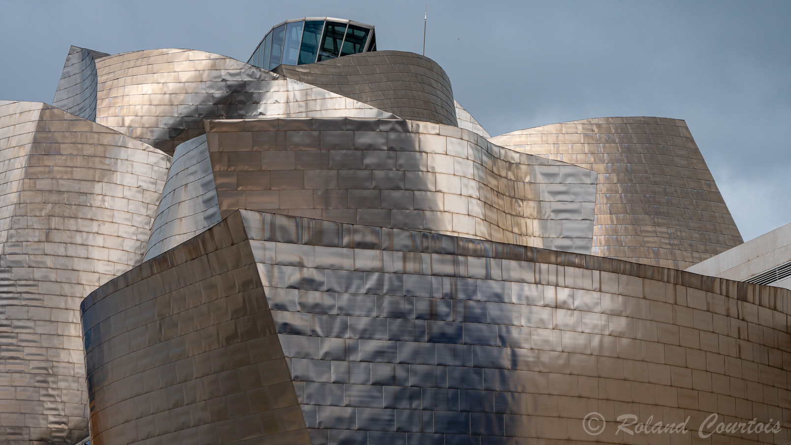 Créé par Frank Gehry, le bâtiment est extrêmement novateur dans son approche technologique .....