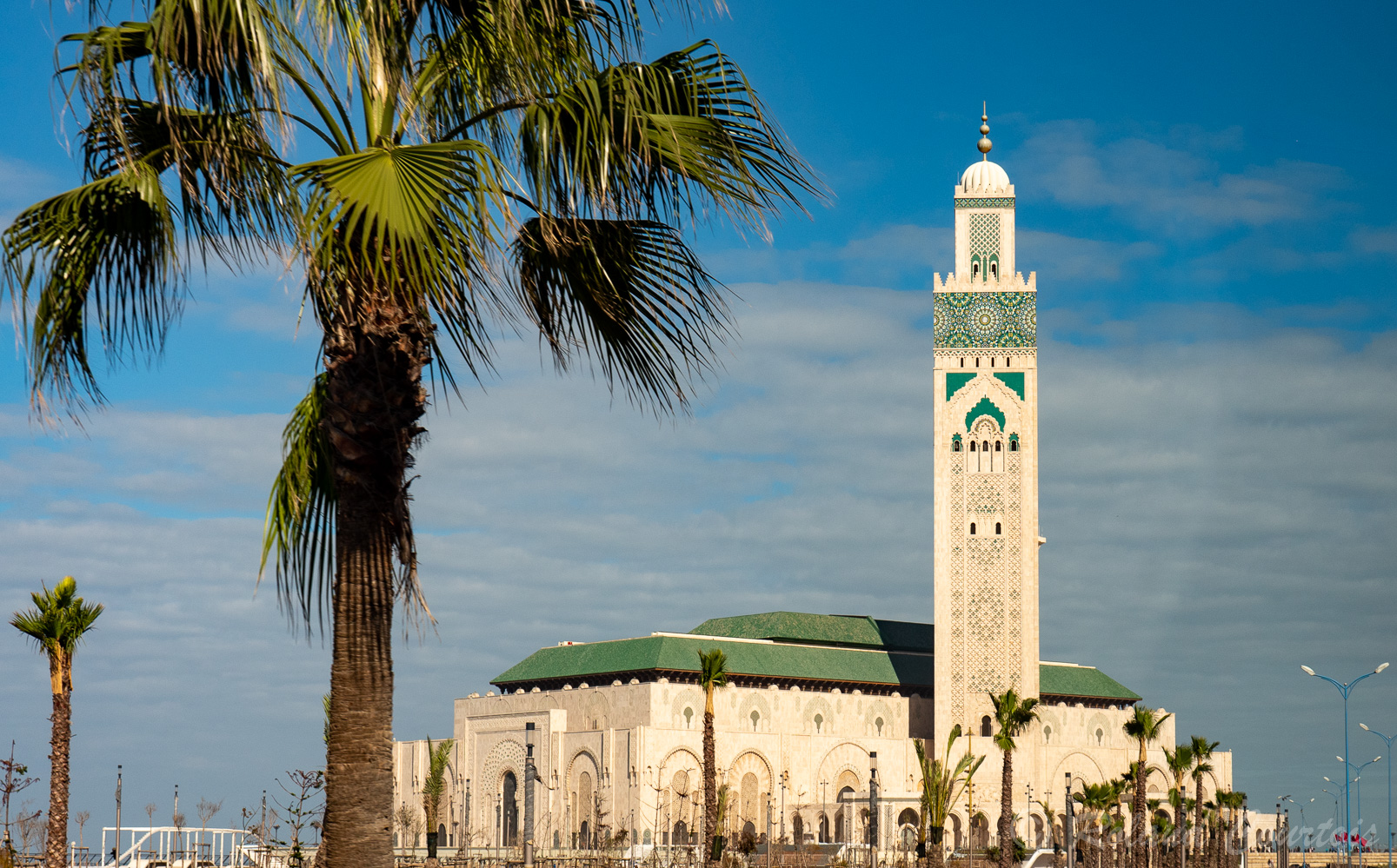 La Mosquée Hassan II. Imposante au bord de l'Atlantique