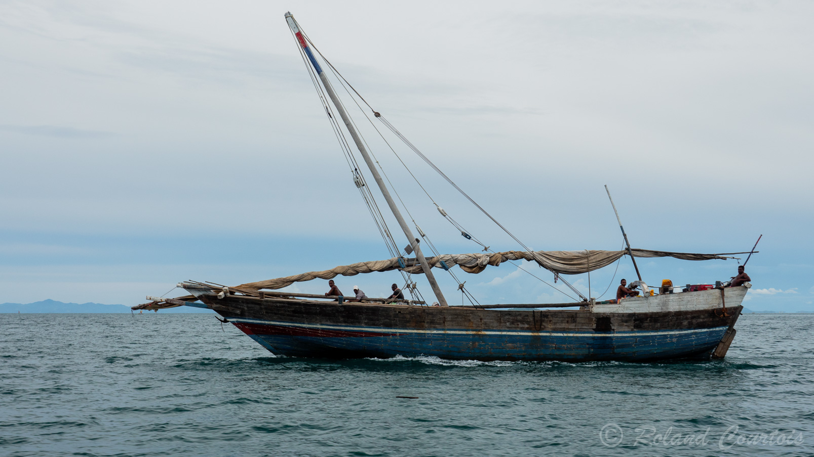 Bâteau de pêcheurs malgaches.