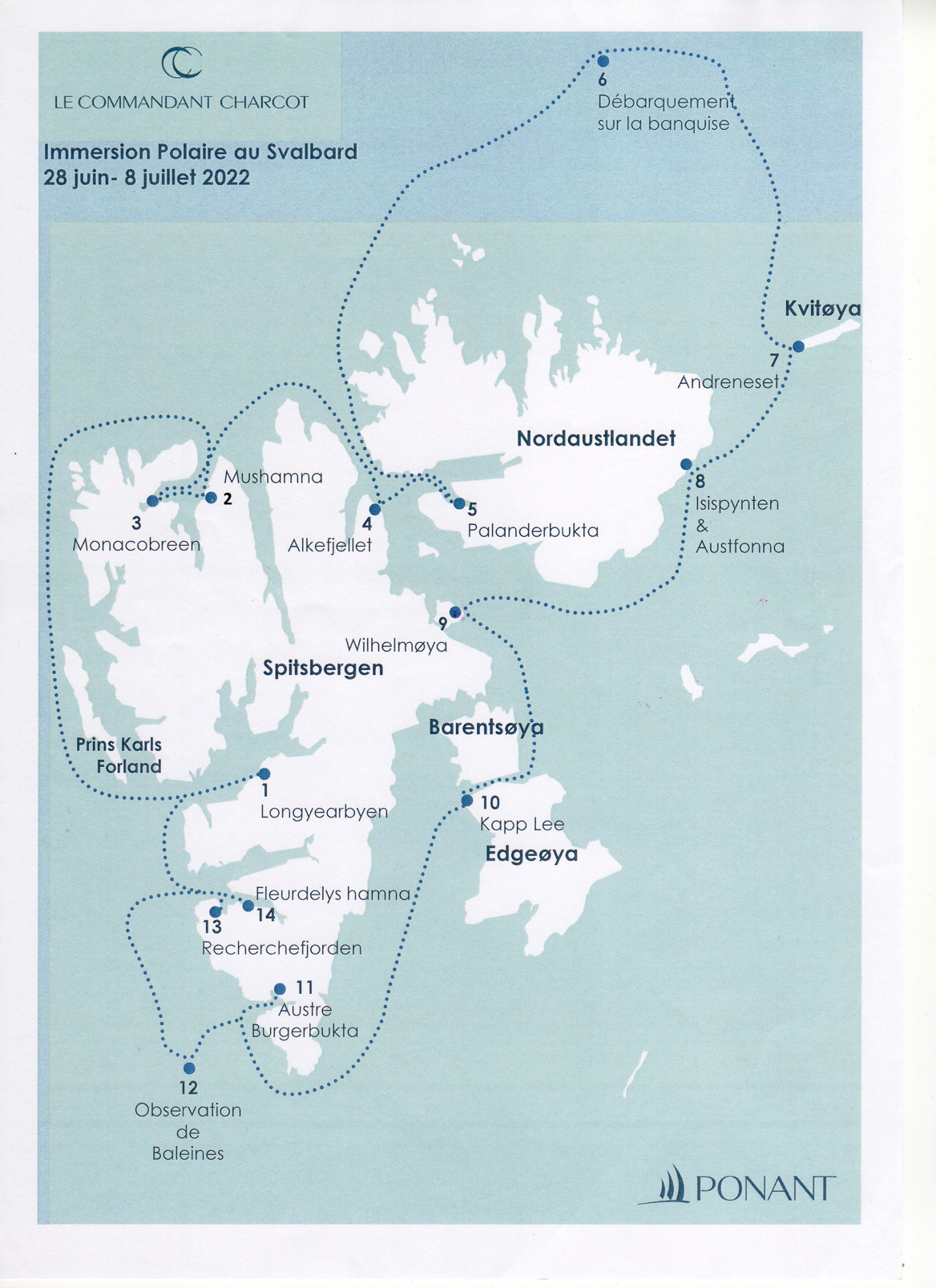 L'archipel du Svalbard, comprend l'ile du Spitzberg, et l'ile du Nord-Est.