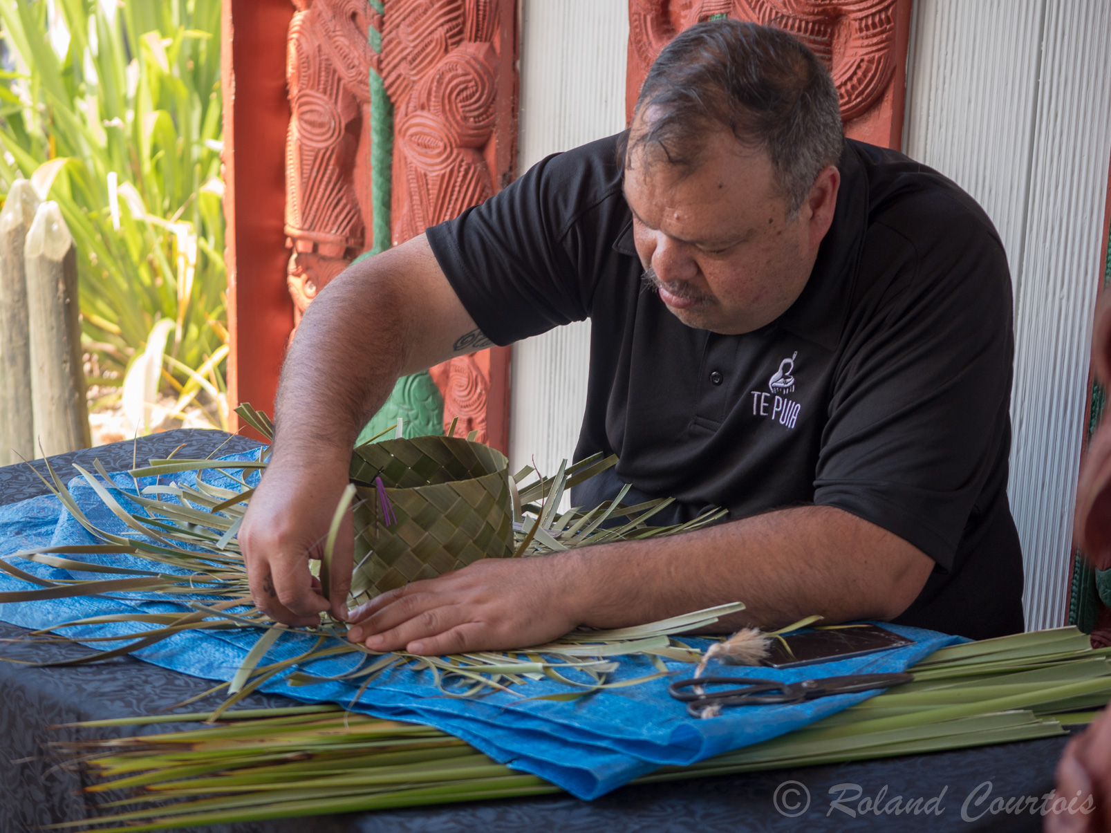 Visite de l’Institut maori des arts & de l’artisanat de Te Puia.