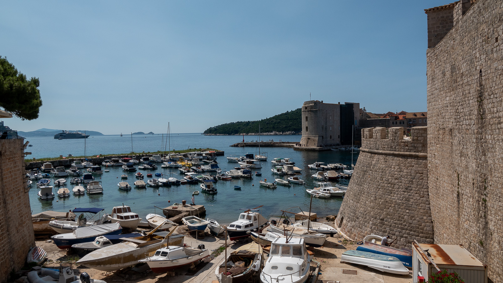 Le vieux port de Dubrovnik.