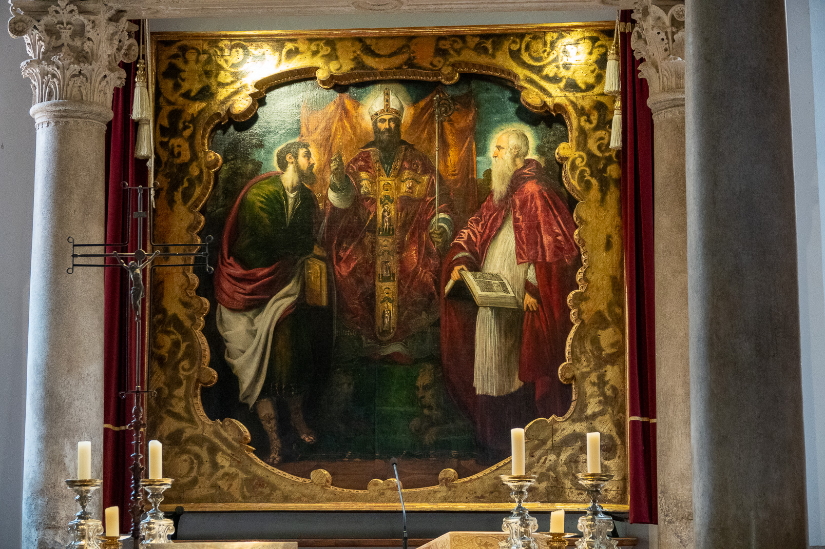 Jacopo Tintoretto :Saint Marc, Saint Jérome et Saint Bartholomée.