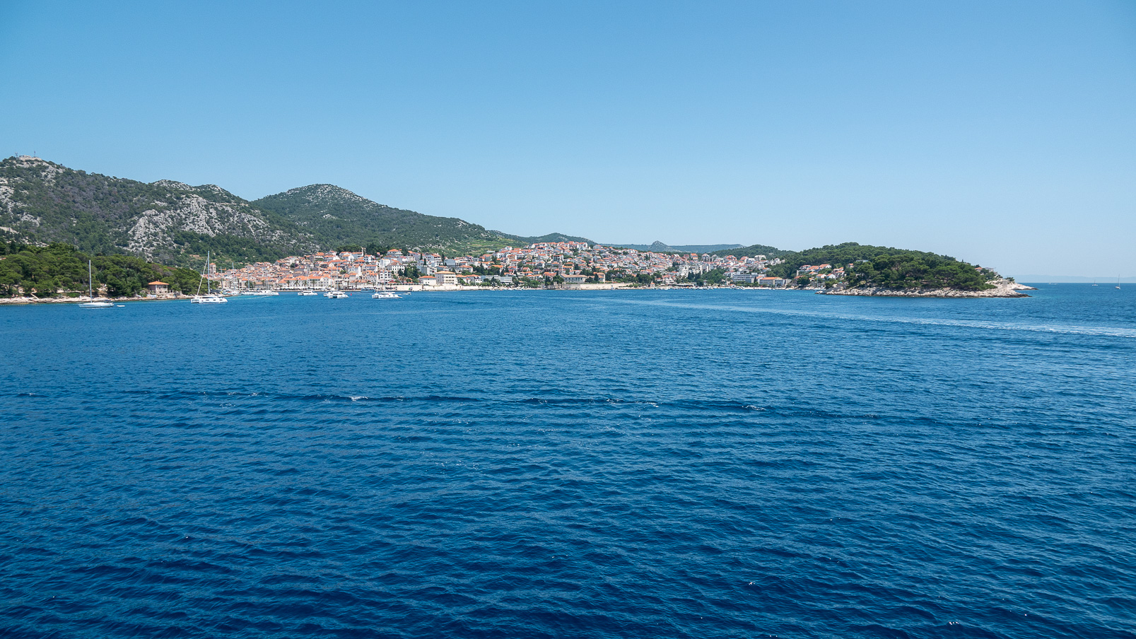 Hvar, station balnéaire très féquentée.