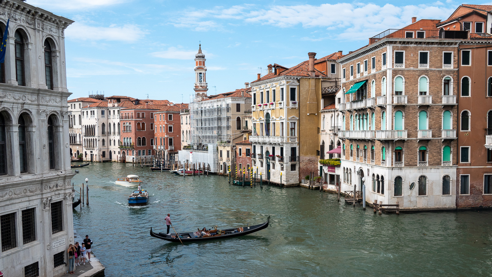 Le Grand Canal depuis le Ponte Rialto.